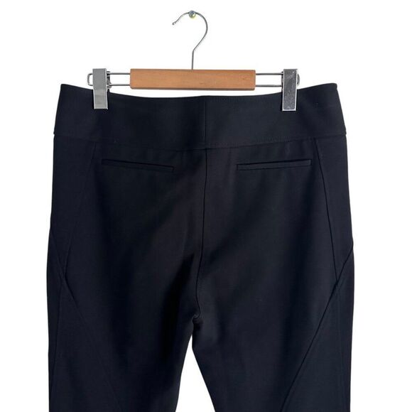 Diane Von Furstenberg Chic Black Slim Fit Mid Rise Trousers Size 12 - Picture 5 of 8